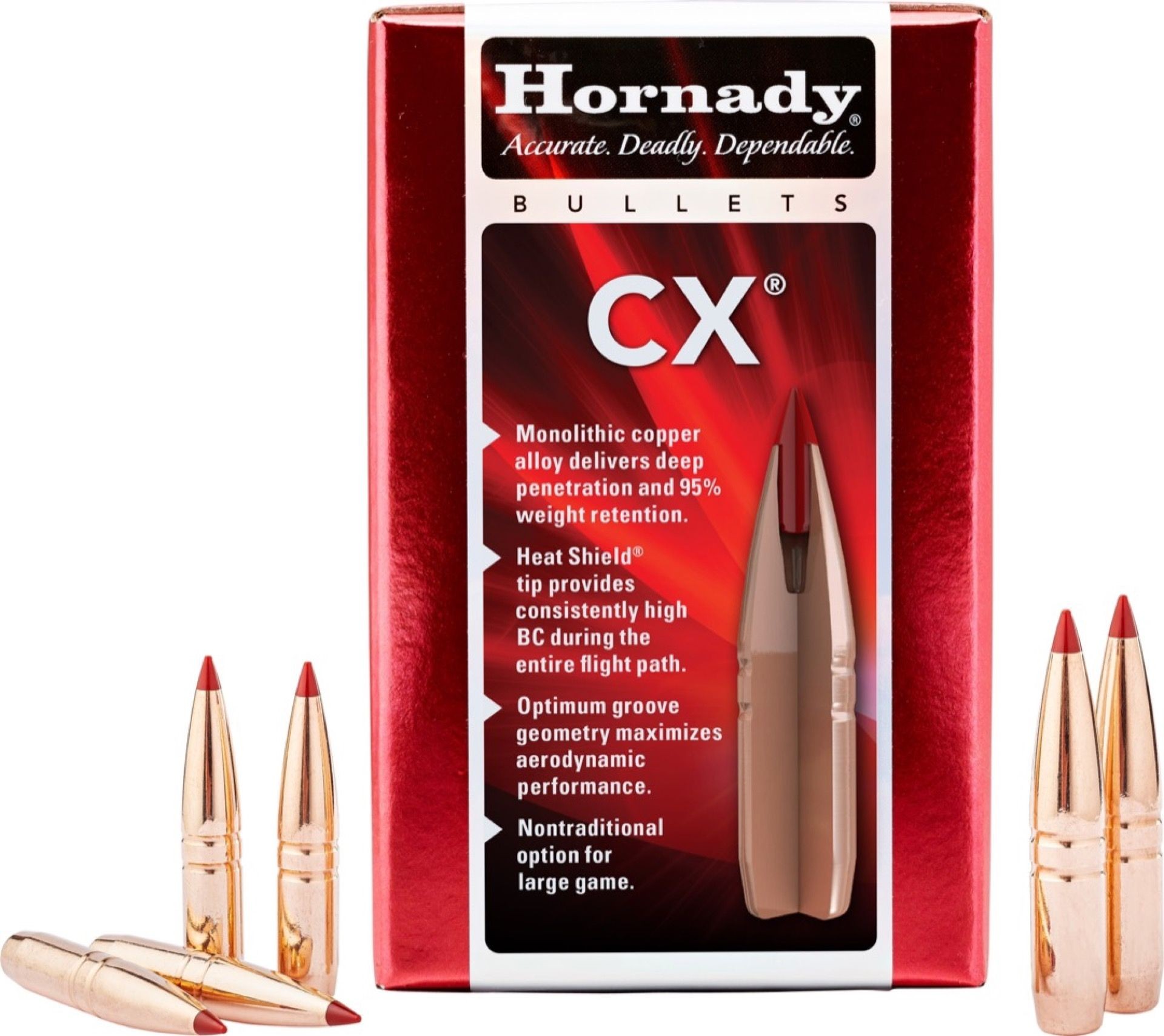 OGIVE CAL 30 HORNADY GMX 165G X50
