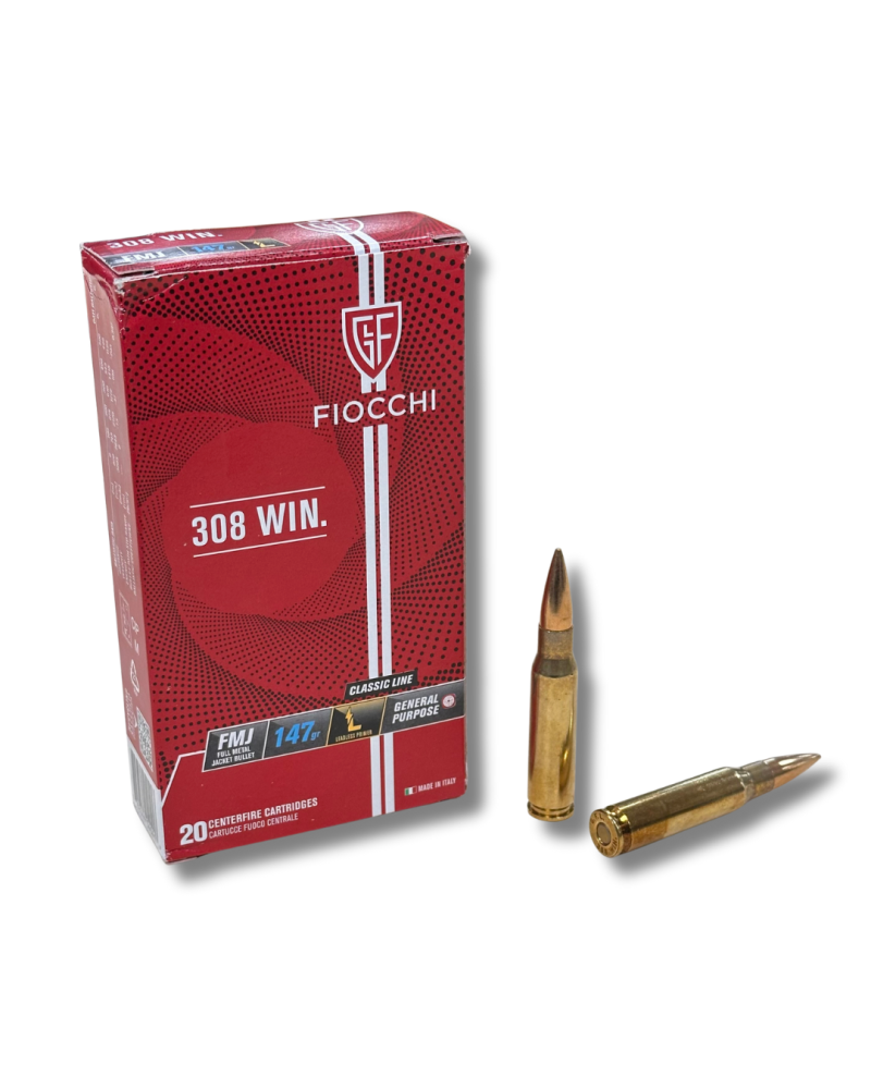 308 WIN FIOCCHI 147 GR FMJ BTE X 20