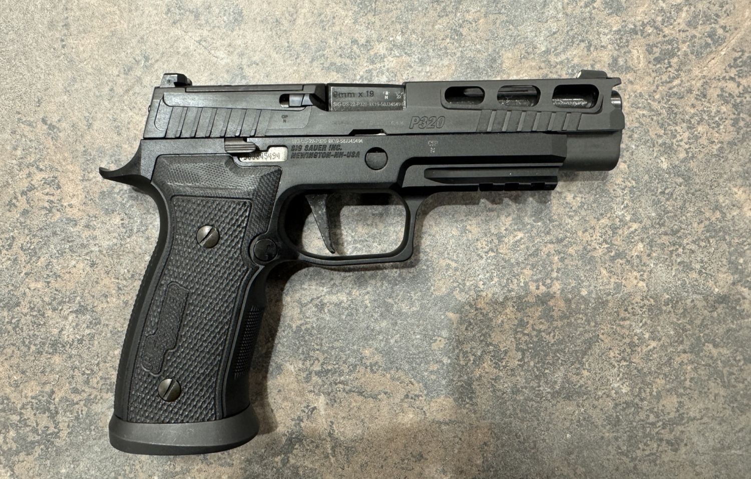 PISTOLET SIG SAUER P320 AXG CAL 9 X 19