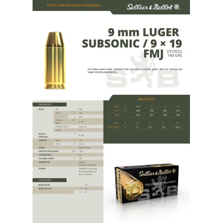 45 AUTO FMJ SELLIER BELLOT
