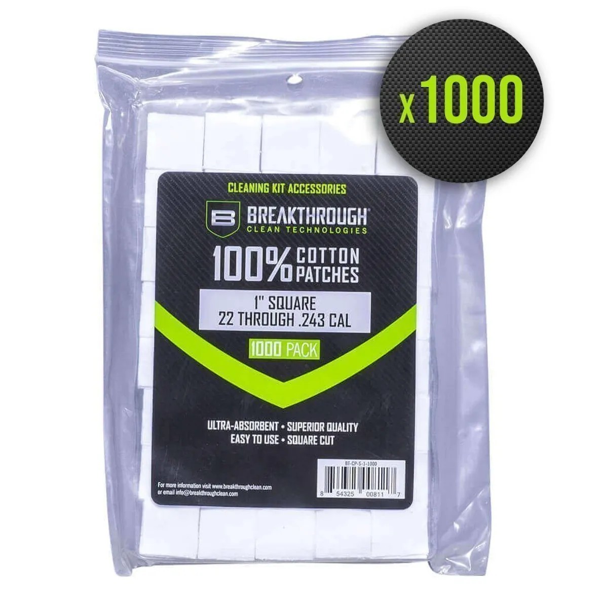 PATCHS COTON BREAKTHROUGH POUR CAL 17/22 X1000