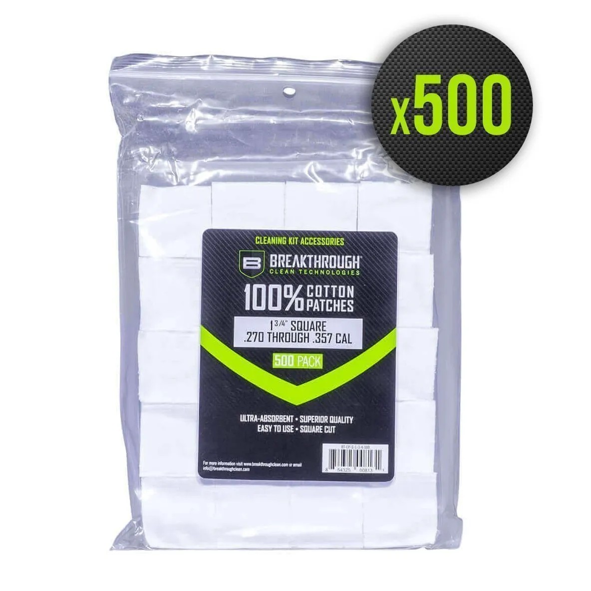 PATCHS COTON BREAKTHROUGH POUR CAL 357 X500