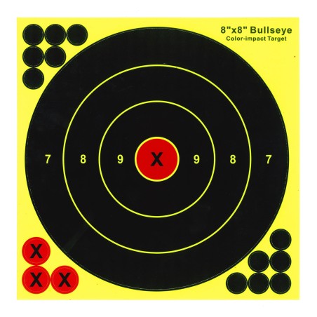 CIBLE REACTIVE JAUNE ELITE AIRGUN DIAMETRE 20CM  X25