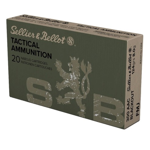 300 AAC BLACKOUT SELLIER BELLOT FMJ 124 GR