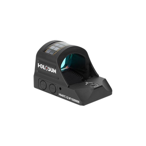 HOLOSUN 407C X2 RETICULE ROUGE + PANNEAU SOLAIRE