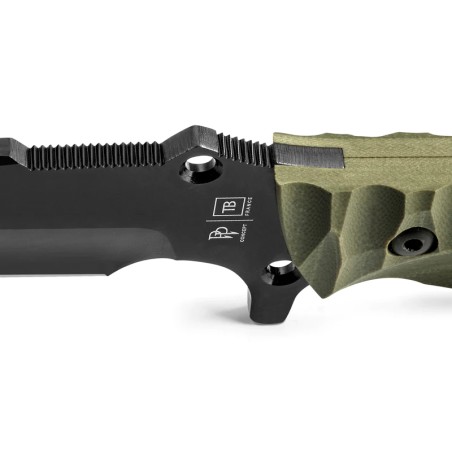 COUTEAU TB MARAUDEUR G10 TOXIFIE KAKI LISSE AVEC ETUI