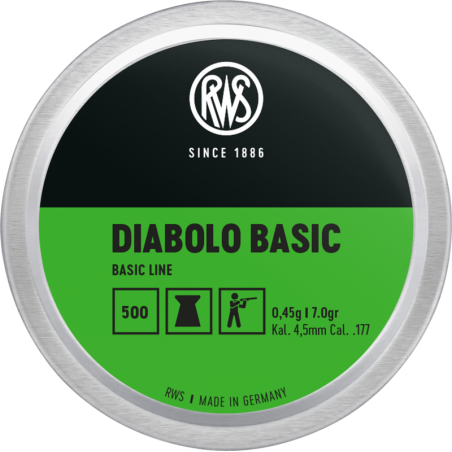 RWS PLOMB DIABOLO BASIC 4.5 mm  X500