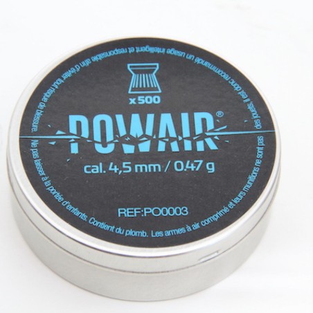 H&N SPORT PLOMB PLATS POWAIR 4.5 mm  X500