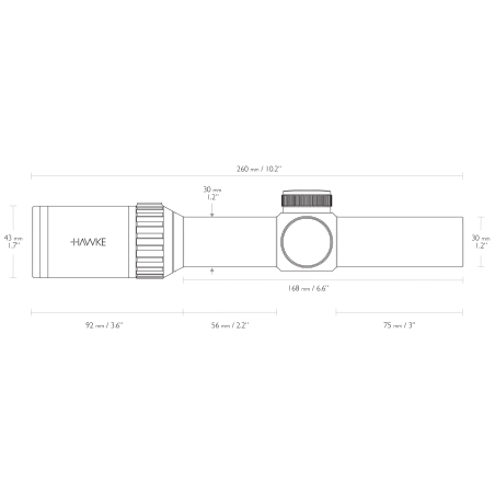 LUNETTE HAWKE FRONTIER 1-4X24 L4A