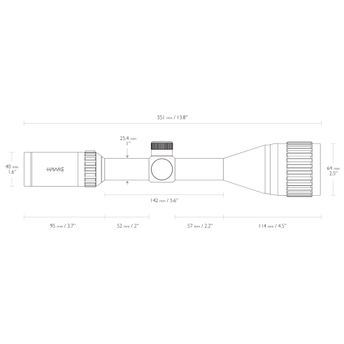 LUNETTE HAWKE VANTAGE IR 3-9X50 AO MIL DOT