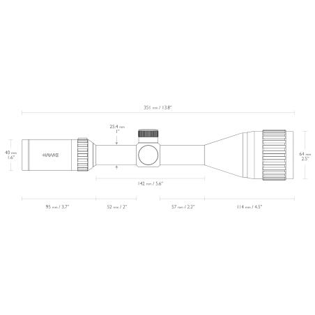 LUNETTE HAWKE VANTAGE IR 3-9X50 AO MIL DOT