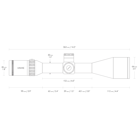 LUNETTE HAWKE SIDEWINDER 6-24X56 SF FFP H ALF MIL