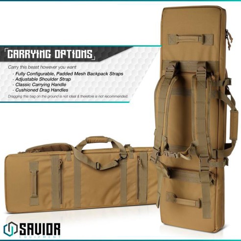 HOUSSE M4 SAVIOR URBAN WARFARE 42'' DOUBLE RIFLE