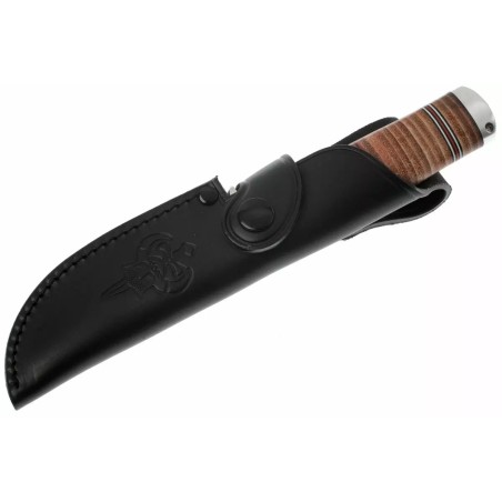 COUTEAU FALLKNIVEN MANCHE CUIR LAME VG10