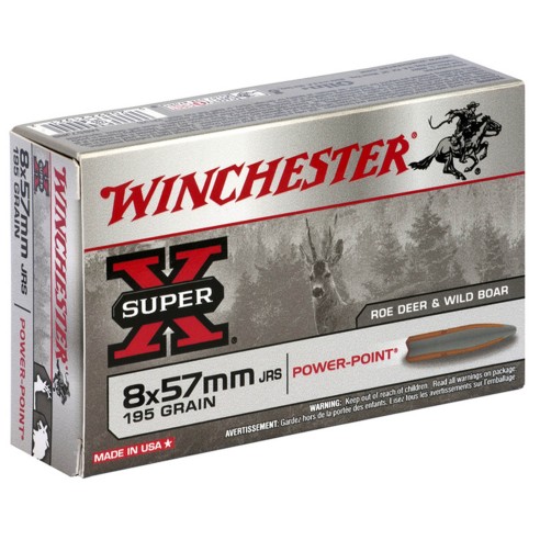 CARTOUCHE WINCHESTER 8 X 57JRS POWER POINT 195GR