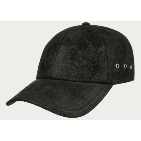 CASQUETTE CUIR STETSON NOIR