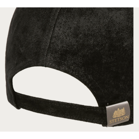 CASQUETTE CUIR STETSON NOIR