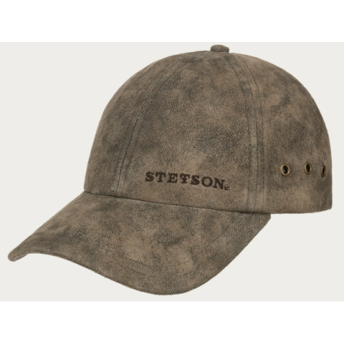 CASQUETTE CUIR STETSON MARRON