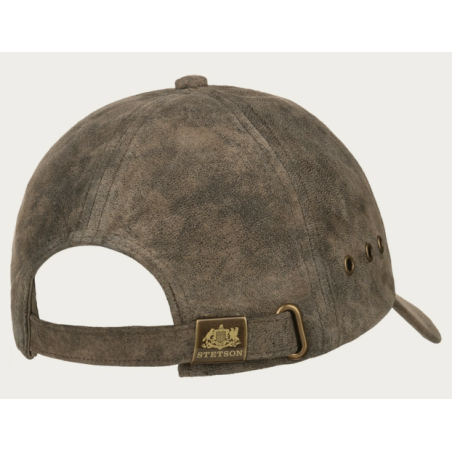 CASQUETTE CUIR STETSON MARRON